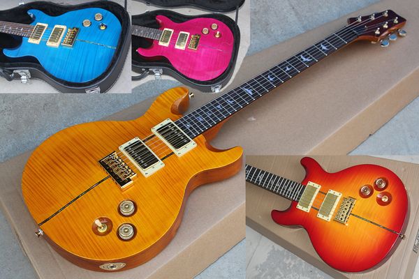 factory custom electric guitar with gold hardware,bird fret inlay,flame maple veneer,4 colors,can be customized
factory custom electric guitar with gold hardware,bird fret inlay,flame maple veneer,4 colors,can be customized