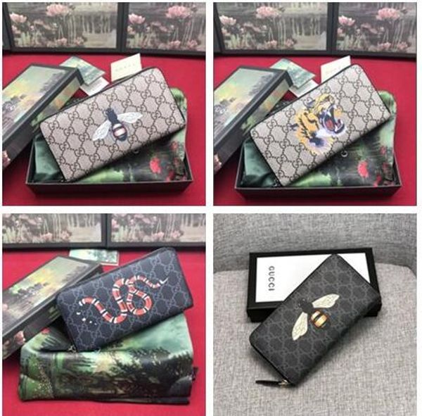 wholesale animal long zipper wallet men and women snake tiger bee wallets purse wallet card holder with original box 6 colors, Red;black
wholesale animal long zipper wallet men and women snake tiger bee wallets purse wallet card holder with original box 6 colors, Red;black