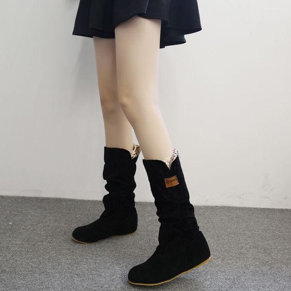 woman knee high boots wedges boots platform casual shoes flat heel nubuck motorcycle boot autumn winter shoes long, Black
woman knee high boots wedges boots platform casual shoes flat heel nubuck motorcycle boot autumn winter shoes long, Black
