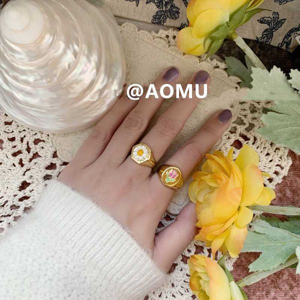 aomu 1set 2020 korea new small daisy tulip metal pendant necklace rings bracelet for women girls jewelry set gifts, Silver
aomu 1set 2020 korea new small daisy tulip metal pendant necklace rings bracelet for women girls jewelry set gifts, Silver