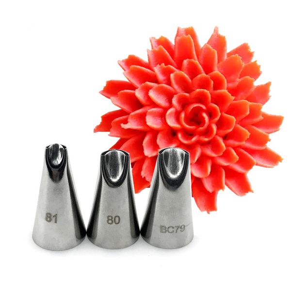 3pcs #80#81#bc79 chrysanthemum nozzles for decorating cake tulip pastry nozzle succulents icing piping tips bakeware pastry tool other bakew
3pcs #80#81#bc79 chrysanthemum nozzles for decorating cake tulip pastry nozzle succulents icing piping tips bakeware pastry tool other bakew
