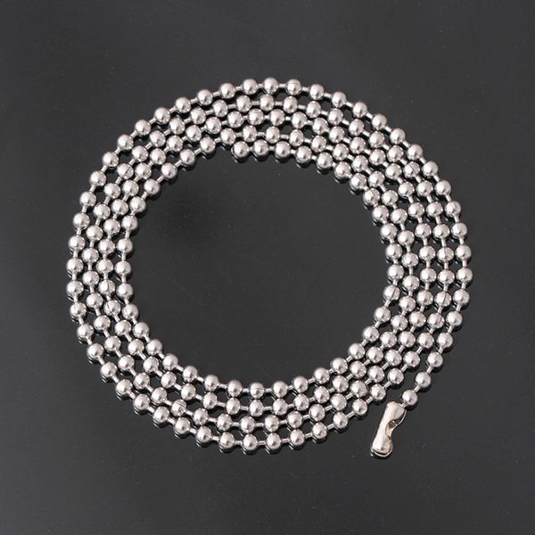 316l stainless steel bead ball chains link necklace jewelry accessories lobster clasps chain jewelry 18inch-35inch, Silver
316l stainless steel bead ball chains link necklace jewelry accessories lobster clasps chain jewelry 18inch-35inch, Silver