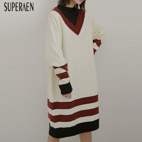 superaen v-neck pullovers sweater women autumn and winter 2019 new wild ladies sweaters korean style casual women clothing, White;black
superaen v-neck pullovers sweater women autumn and winter 2019 new wild ladies sweaters korean style casual women clothing, White;black