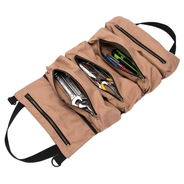 storage tool bag roll up-type canvas tool bag hardware storage household repair metal parts organizer
storage tool bag roll up-type canvas tool bag hardware storage household repair metal parts organizer