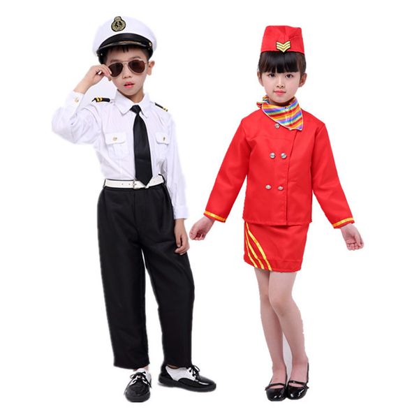 halloween children stage cosplay costumes kids boy airplane pilot uniform party wear baby girl flight attendant stewardess skirt, Blue
halloween children stage cosplay costumes kids boy airplane pilot uniform party wear baby girl flight attendant stewardess skirt, Blue