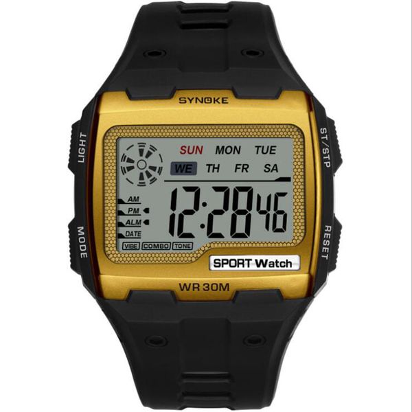 men's digital watch luminous waterproof square large screen display chronograph multi-function digital outdoor sports watch, Slivery;brown
men's digital watch luminous waterproof square large screen display chronograph multi-function digital outdoor sports watch, Slivery;brown