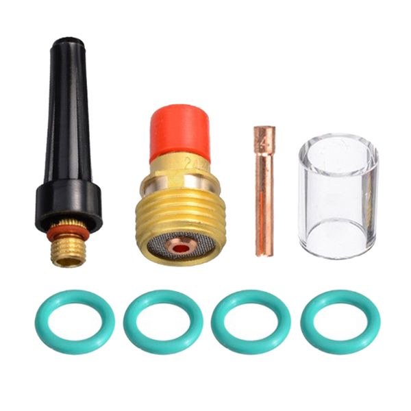 8 шт tig gaslinsen сварочные аксессуары с pyrex glass cup, body gas lens, цанги для tig горелки
8 шт tig gaslinsen сварочные аксессуары с pyrex glass cup, body gas lens, цанги для tig горелки