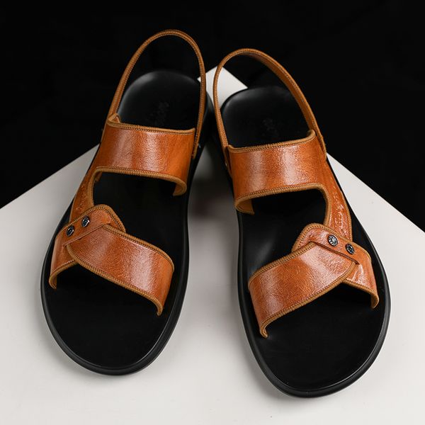 popular summer beach men shoes ankle-wrap mens sandals leather black brown soft slippers man slip on sandals for men size 38-43
popular summer beach men shoes ankle-wrap mens sandals leather black brown soft slippers man slip on sandals for men size 38-43