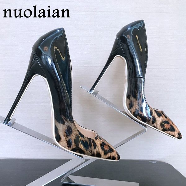 8//12cm thin heels women high heel shoe leopard patent leather ladies pump shoes woman shallow wedding high heels womens pumps, Black
8//12cm thin heels women high heel shoe leopard patent leather ladies pump shoes woman shallow wedding high heels womens pumps, Black