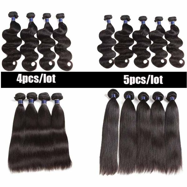 brazilian malaysian straight body wave indian human hair weaves 4/5 bundles body wave peruvian virgin hair extension 10-26 inch, Black
brazilian malaysian straight body wave indian human hair weaves 4/5 bundles body wave peruvian virgin hair extension 10-26 inch, Black