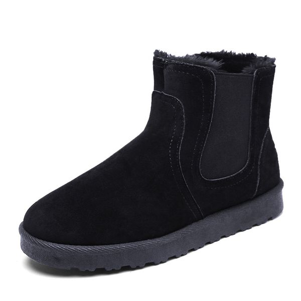 2019 new flat shoes womans boots pu shoes woman round head solid color plus cashmere fashion women's winter boots size 36-44, Black
2019 new flat shoes womans boots pu shoes woman round head solid color plus cashmere fashion women's winter boots size 36-44, Black