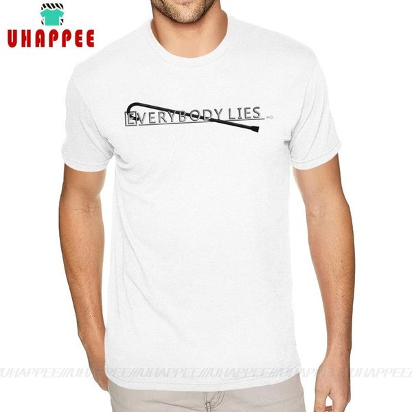 cool everybody lies house md dr house t-shirts for men make your own short sleeve full cotton white o neck tee, White;black
cool everybody lies house md dr house t-shirts for men make your own short sleeve full cotton white o neck tee, White;black