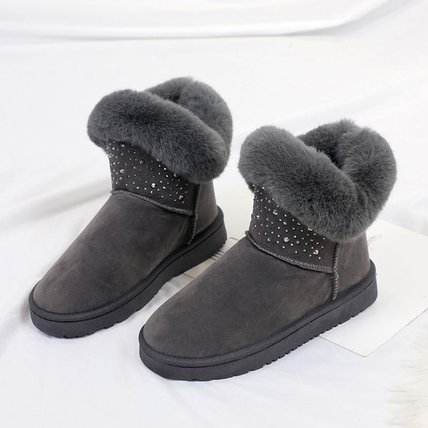 b3 size 35-40 female faux fur slip-on snow boots ladies winter warm ankle high boot woman flat heels shoes women soft sole shoe, Black
b3 size 35-40 female faux fur slip-on snow boots ladies winter warm ankle high boot woman flat heels shoes women soft sole shoe, Black