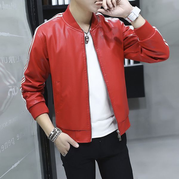 men leather jacket 2018 new blazer style slim fit pu leather jacket men plus size solid man coat mens clothing m-3xl, Black
men leather jacket 2018 new blazer style slim fit pu leather jacket men plus size solid man coat mens clothing m-3xl, Black