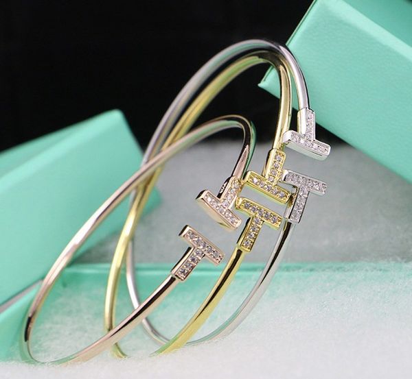 popular fashion brand t designer bangle bracelets for lady women party copper wedding lovers bangle gift luxury jewelry for bride bijoux, Black
popular fashion brand t designer bangle bracelets for lady women party copper wedding lovers bangle gift luxury jewelry for bride bijoux, Black