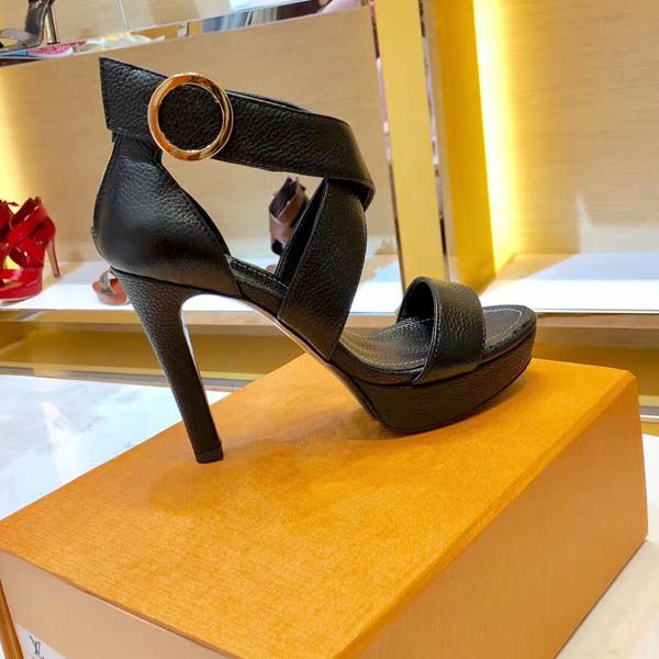 classic sandals female style summer 2020 shoes opentoe sandals metal button leather high-heeled female style shoes .5 cm lar, Black
classic sandals female style summer 2020 shoes opentoe sandals metal button leather high-heeled female style shoes .5 cm lar, Black
