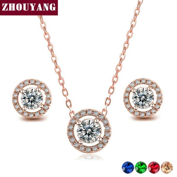 zhouyang jewelry sets for women micro mosaic cubic zirconia wedding party necklace earrings fashion jewelry s423, Silver
zhouyang jewelry sets for women micro mosaic cubic zirconia wedding party necklace earrings fashion jewelry s423, Silver
