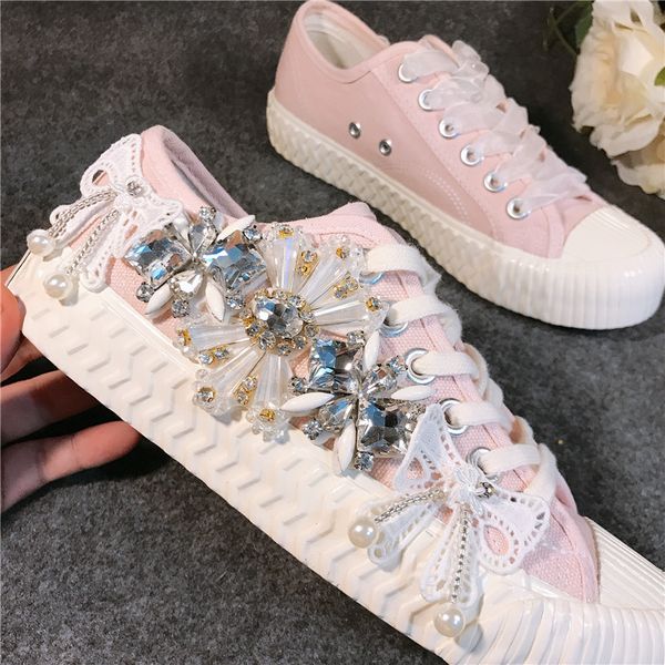 jellyfond crystal canvas shoes in women shoes cute pink color low girls classic fashion sneakers zapatos de mujer, Black
jellyfond crystal canvas shoes in women shoes cute pink color low girls classic fashion sneakers zapatos de mujer, Black