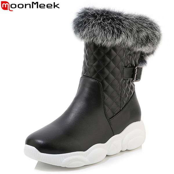 moonmeek 2020 large size 33-46 fashion comfortable snow boots square toe flat heel pu leather winter ankle boots for woman, Black
moonmeek 2020 large size 33-46 fashion comfortable snow boots square toe flat heel pu leather winter ankle boots for woman, Black
