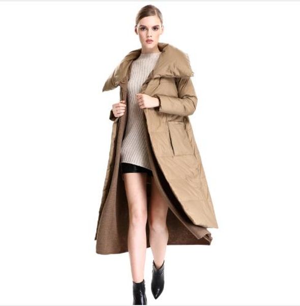 women long down coats 2018 new winter loose thickening warm jacket outerwear female casual plus size stitching snow down parka, Black
women long down coats 2018 new winter loose thickening warm jacket outerwear female casual plus size stitching snow down parka, Black