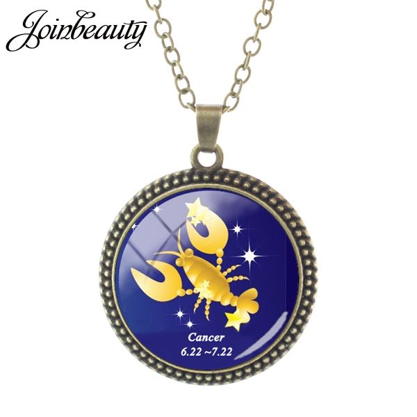 joinbeauty cancer leo scorpio taurus aquarius picture bronze plated necklace 12 zodiac men and women christmas gift jewelry zx07, Silver
joinbeauty cancer leo scorpio taurus aquarius picture bronze plated necklace 12 zodiac men and women christmas gift jewelry zx07, Silver