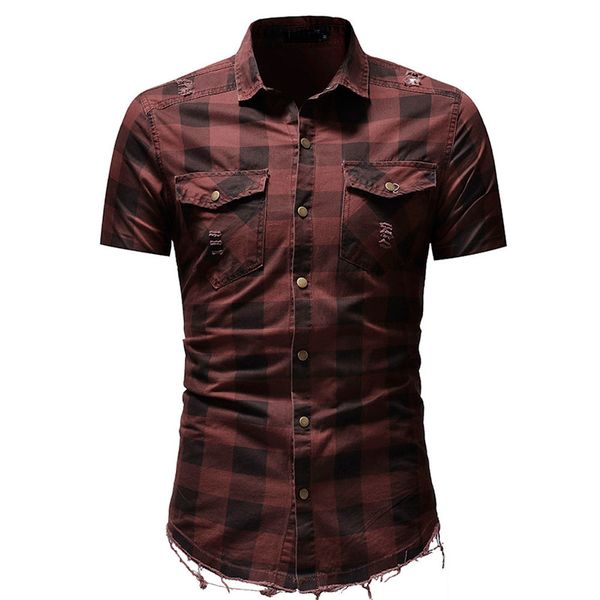 plaid shirt men casual pocket short sleeve slim fit comfortable hawaiian shirt slim fit leisure styles men's, White;black
plaid shirt men casual pocket short sleeve slim fit comfortable hawaiian shirt slim fit leisure styles men's, White;black