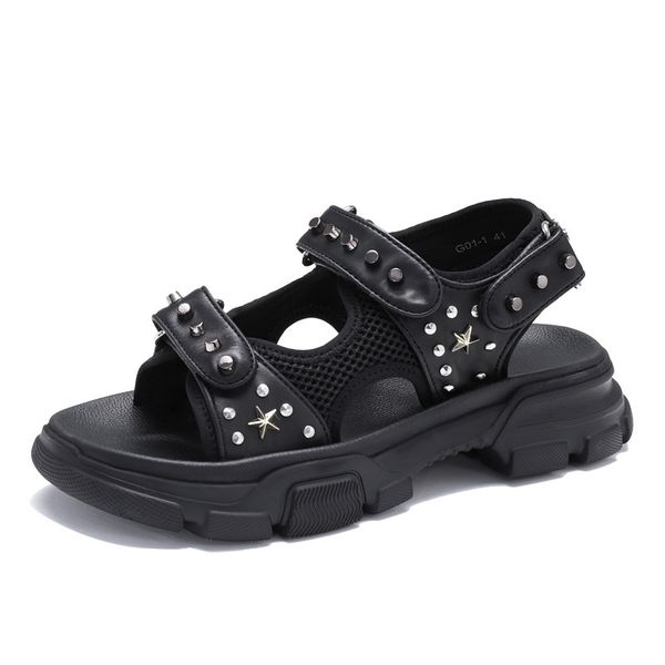 genuine leather roman sandals mens thick bottom slippers flip flops casual shoes beach outdoor anti-skid rivets, Black
genuine leather roman sandals mens thick bottom slippers flip flops casual shoes beach outdoor anti-skid rivets, Black