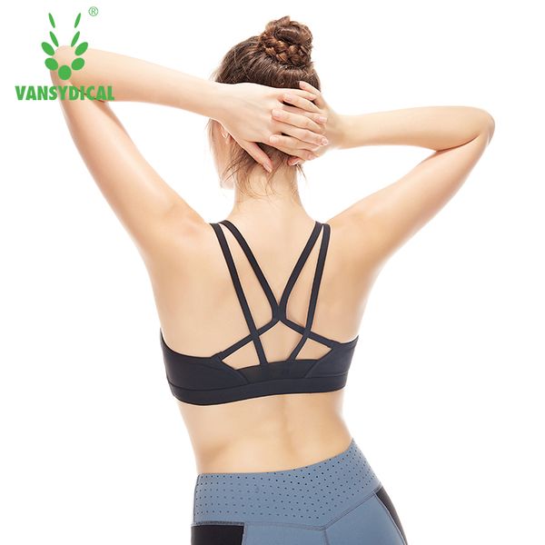 women sports bra gym fitness bra running push up brassiere padded tank for woman, White;black
women sports bra gym fitness bra running push up brassiere padded tank for woman, White;black