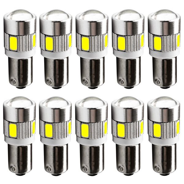 10pcs super bright t4w ba9s 6 smd 5630 5730 6smd led wedge bulb parking reading dome lamp license plate light white dc 12v 10x
10pcs super bright t4w ba9s 6 smd 5630 5730 6smd led wedge bulb parking reading dome lamp license plate light white dc 12v 10x