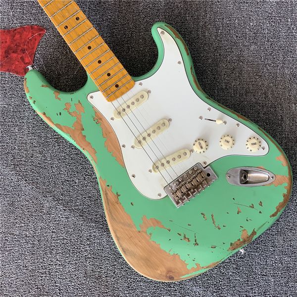 relic- guitars, s-s-h,alder body with maple neck,custom st electric guitar guitarra
relic- guitars, s-s-h,alder body with maple neck,custom st electric guitar guitarra