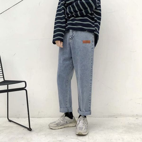 denim jeans men spring autumn popular jeans korean style of pants casual straight tube fashion pants, Blue
denim jeans men spring autumn popular jeans korean style of pants casual straight tube fashion pants, Blue