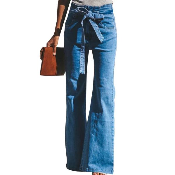 women's jeans europe style fashion trend high waist for women 2021 casual spring slim lace up female denim flare pants w425, Blue
women's jeans europe style fashion trend high waist for women 2021 casual spring slim lace up female denim flare pants w425, Blue