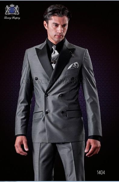 double-breasted grey groom tuxedos peak lapel men suits 2 pieces wedding/prom/dinner blazer (jacket+pants+tie) w771, Black;gray
double-breasted grey groom tuxedos peak lapel men suits 2 pieces wedding/prom/dinner blazer (jacket+pants+tie) w771, Black;gray