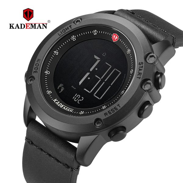 kademan tech digital watch fashion sports men wristwatches steps counter 3atm casual leather watch led display relogio masculino, Slivery;brown
kademan tech digital watch fashion sports men wristwatches steps counter 3atm casual leather watch led display relogio masculino, Slivery;brown