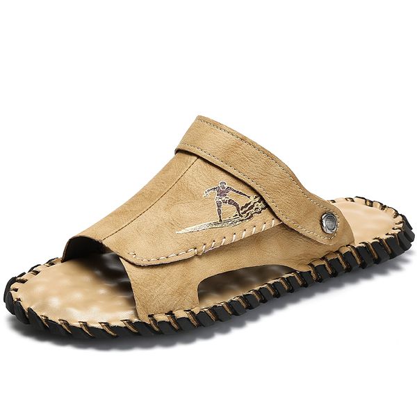 men sandals new casual shoes pu leather handmade summer shoes beach slippers fashion outdoor flip flops fashion men sandals 2020, Black
men sandals new casual shoes pu leather handmade summer shoes beach slippers fashion outdoor flip flops fashion men sandals 2020, Black