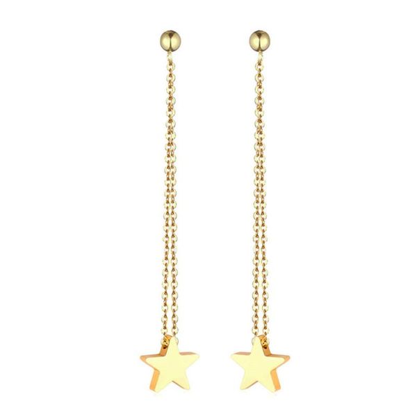 star heart moon desgin pendant stud earrings stainless steel long materal chain charms earrings for woman jewelry gifts, Golden;silver
star heart moon desgin pendant stud earrings stainless steel long materal chain charms earrings for woman jewelry gifts, Golden;silver