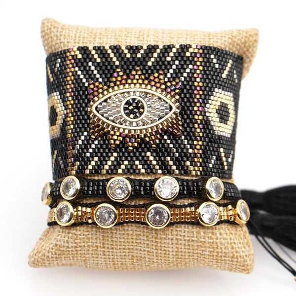 zhongvi punk bracelet for men mexico armband jewelry woman pulseras mujer moda 2020 miyuki evil eye bracelets women handmade, Black
zhongvi punk bracelet for men mexico armband jewelry woman pulseras mujer moda 2020 miyuki evil eye bracelets women handmade, Black