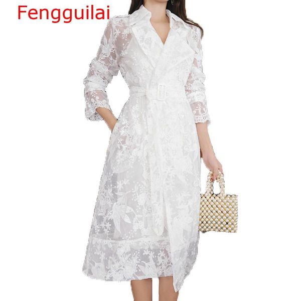new lace trench coat for women autumn long sleeve notched collar self belted flower embroidery long cardigans casual trench coat, Tan;black
new lace trench coat for women autumn long sleeve notched collar self belted flower embroidery long cardigans casual trench coat, Tan;black