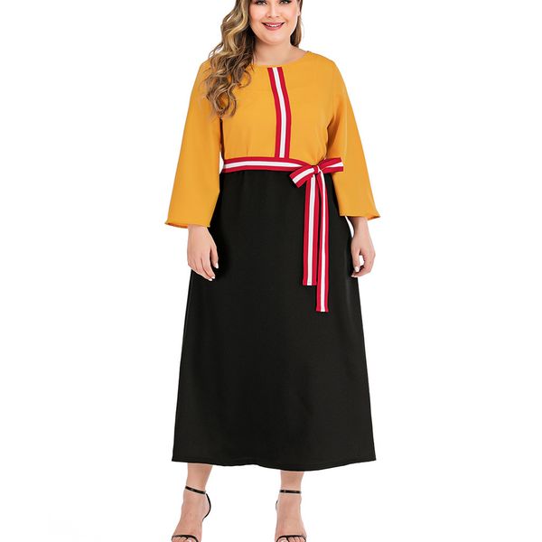 casual dress woman patchwork big dress 2019 autumn dresses women plus size solid color lace party evening prom vestido women, Black;gray
casual dress woman patchwork big dress 2019 autumn dresses women plus size solid color lace party evening prom vestido women, Black;gray