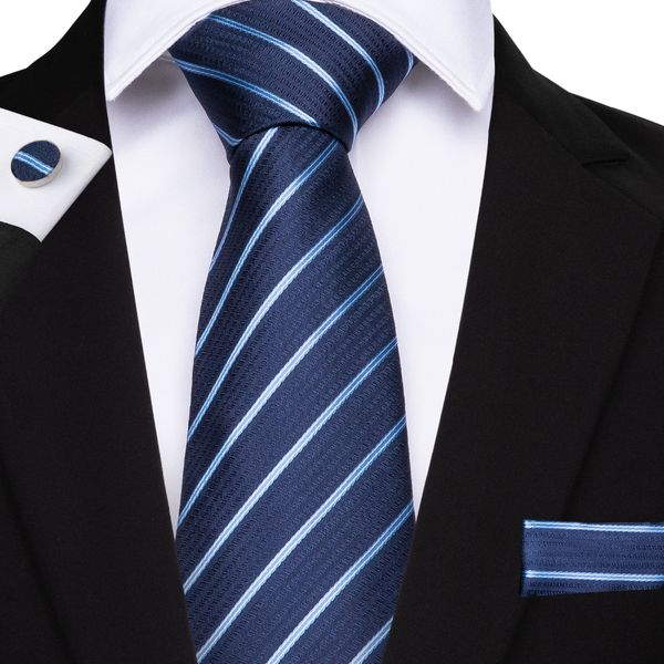 dibangu blue striped silk mens tie with hanky cufflinks brooch set 8cm wide jacquare woven neck ties set for men necktie mj-7028, Blue;purple
dibangu blue striped silk mens tie with hanky cufflinks brooch set 8cm wide jacquare woven neck ties set for men necktie mj-7028, Blue;purple