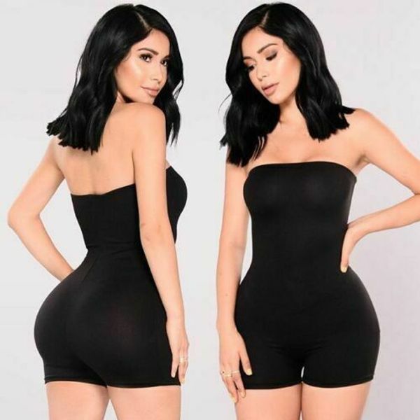 2020 new women tube jumpsuit short romper playsuit leotard sleeveless stretch blouse lady bodysuit 9 colors s-xl, Black;white
2020 new women tube jumpsuit short romper playsuit leotard sleeveless stretch blouse lady bodysuit 9 colors s-xl, Black;white