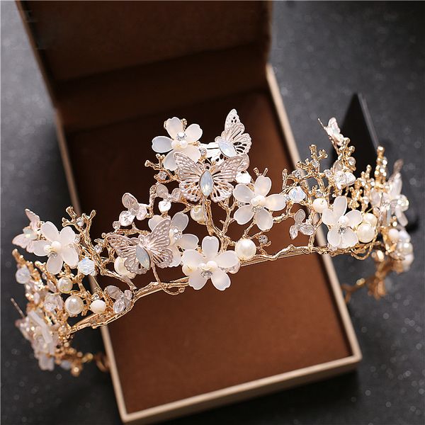 white floral tiara and crown butterfly bridal headpiece tiaras noiva women diadem wedding hair jewelry rhinestone headband, Golden;white
white floral tiara and crown butterfly bridal headpiece tiaras noiva women diadem wedding hair jewelry rhinestone headband, Golden;white