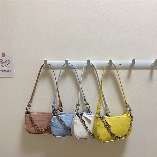 vintage crocodile pattern ladies baguette handbags fashion pu leather women chain armpit shoulder bag female small clutch purse
vintage crocodile pattern ladies baguette handbags fashion pu leather women chain armpit shoulder bag female small clutch purse