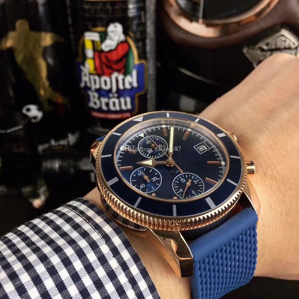 2018 quality new brand quartz men' navitimer black dial blue rubber 1884 fashion men, Slivery;brown
2018 quality new brand quartz men' navitimer black dial blue rubber 1884 fashion men, Slivery;brown