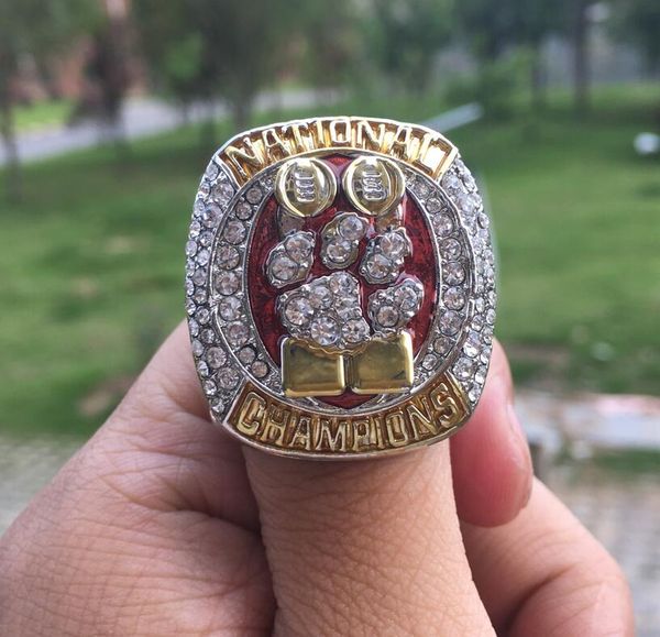 real p 2018 2019 clemson tigers final ncaa national championship ring fan men gift wholesale drop shipping, Golden;silver
real p 2018 2019 clemson tigers final ncaa national championship ring fan men gift wholesale drop shipping, Golden;silver