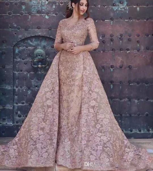 dubai arabic 2020 mermaid evening dresses long sleeves full lace appliques elegant formal party prom dress with overskirt, Black;red
dubai arabic 2020 mermaid evening dresses long sleeves full lace appliques elegant formal party prom dress with overskirt, Black;red