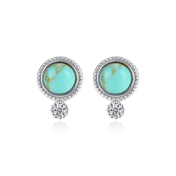 jarry real 925 sterling silver round turquoise stud earrings for women fine jewelry brincos joyeria fina para mujer gift se0421, Golden;silver
jarry real 925 sterling silver round turquoise stud earrings for women fine jewelry brincos joyeria fina para mujer gift se0421, Golden;silver