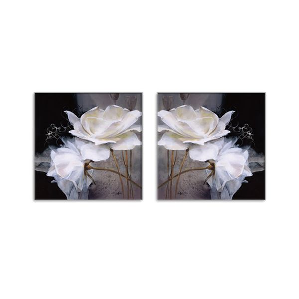 2pcs white rose flower prints pictures wall canvas artwork oil paintings for living room tv background decor
2pcs white rose flower prints pictures wall canvas artwork oil paintings for living room tv background decor