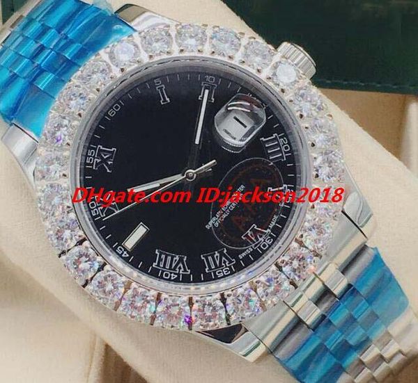 luxury watches 4 style mens 44mm roman dial bigger diamond bezel sapphire automatic fashion men's watch wristwatch, Slivery;brown
luxury watches 4 style mens 44mm roman dial bigger diamond bezel sapphire automatic fashion men's watch wristwatch, Slivery;brown