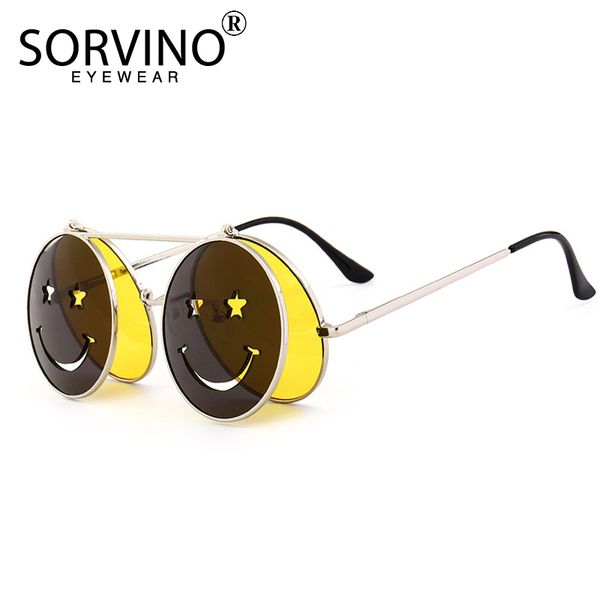sorvino retro flip up round steampunk sunglasses 2020 brand men women designer small circle sun glasses red yellow shades sp64, Blue
sorvino retro flip up round steampunk sunglasses 2020 brand men women designer small circle sun glasses red yellow shades sp64, Blue